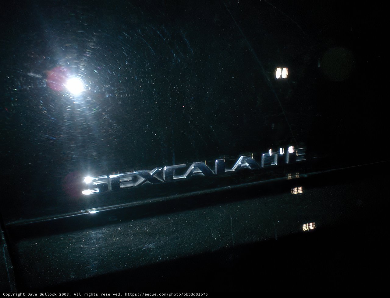 Illuminated Emblem on Coachella Car