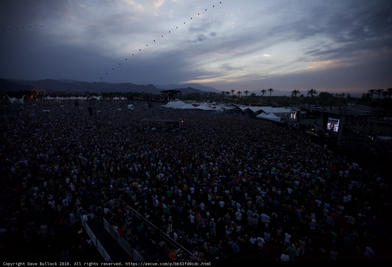 Jam-packed Concert Crowd at Coachella 2010