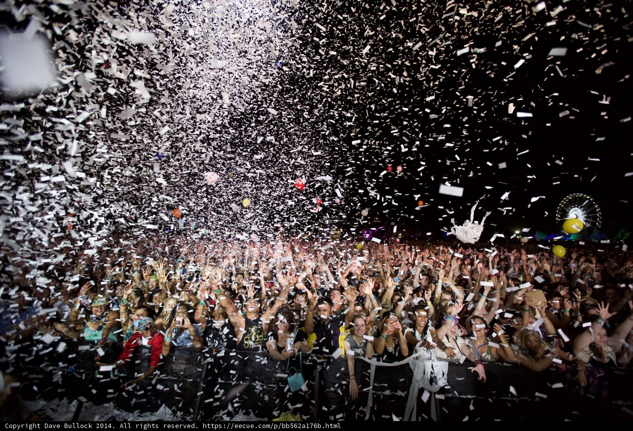 Celebrating with Confetti at Coachella