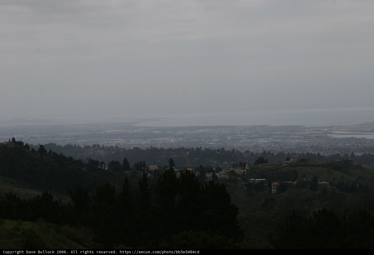 City and Lake View from Hilltop