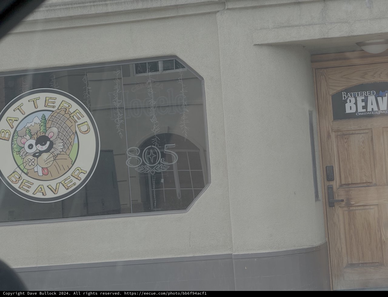 Battered Beaver Restaurant Storefront with Unique Logo