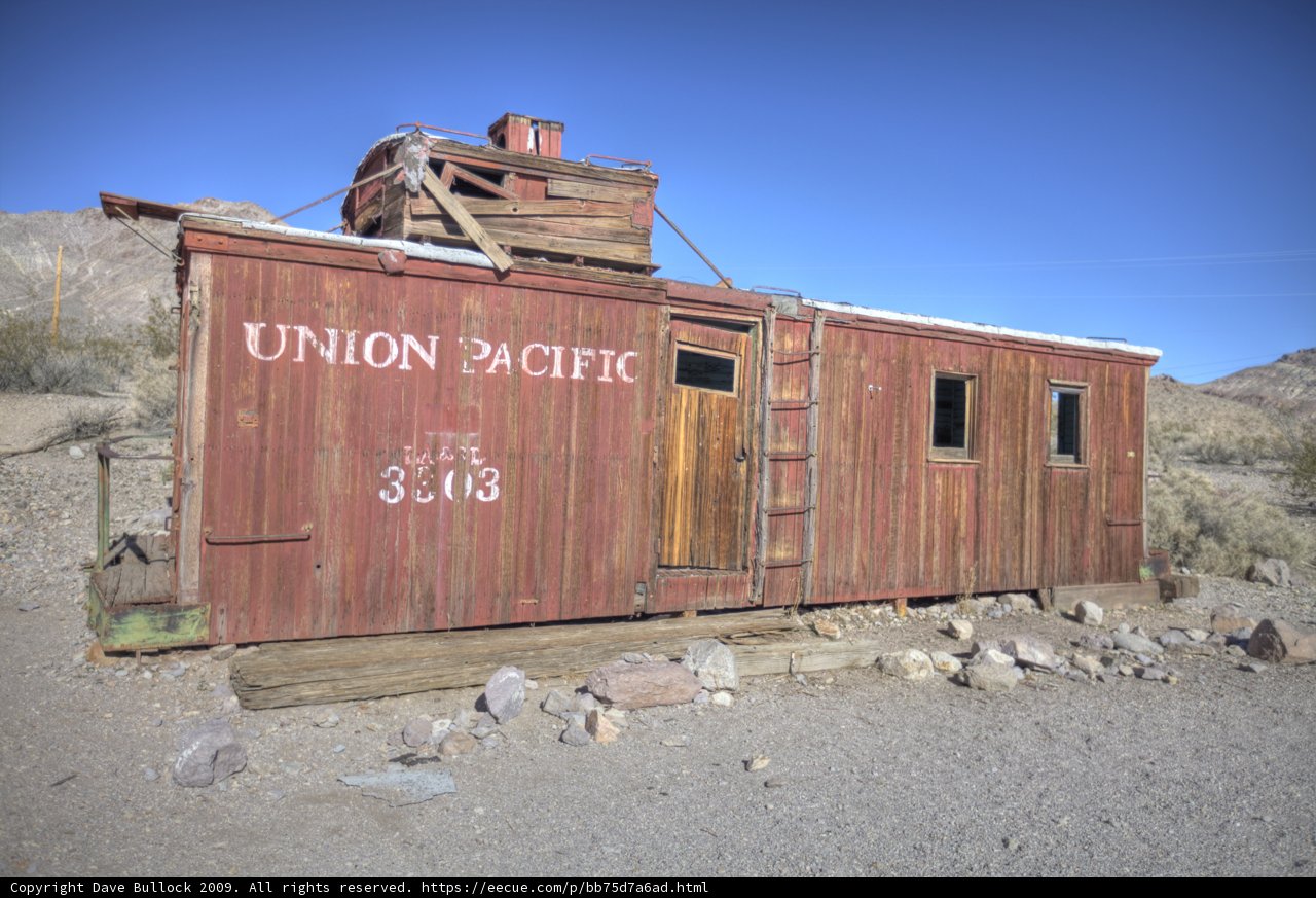 Union Pacific Hut in the Death Valley Countryside