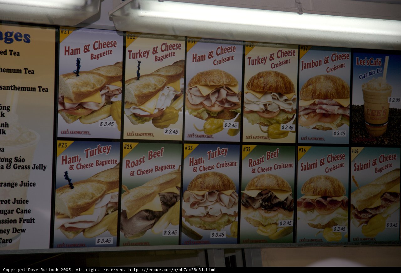 Sandwich Menu Delights