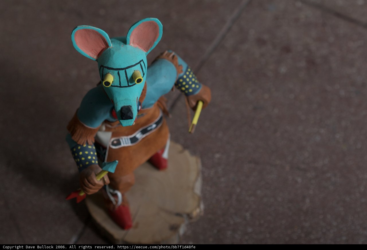 Blue and Green Toy Mouse