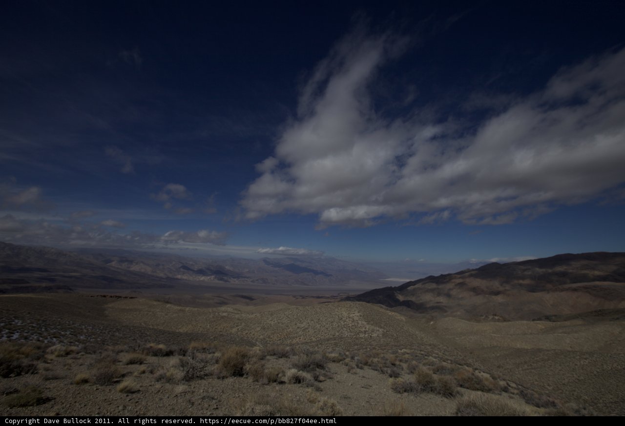 Scenic View of the Desert from a Hilltop