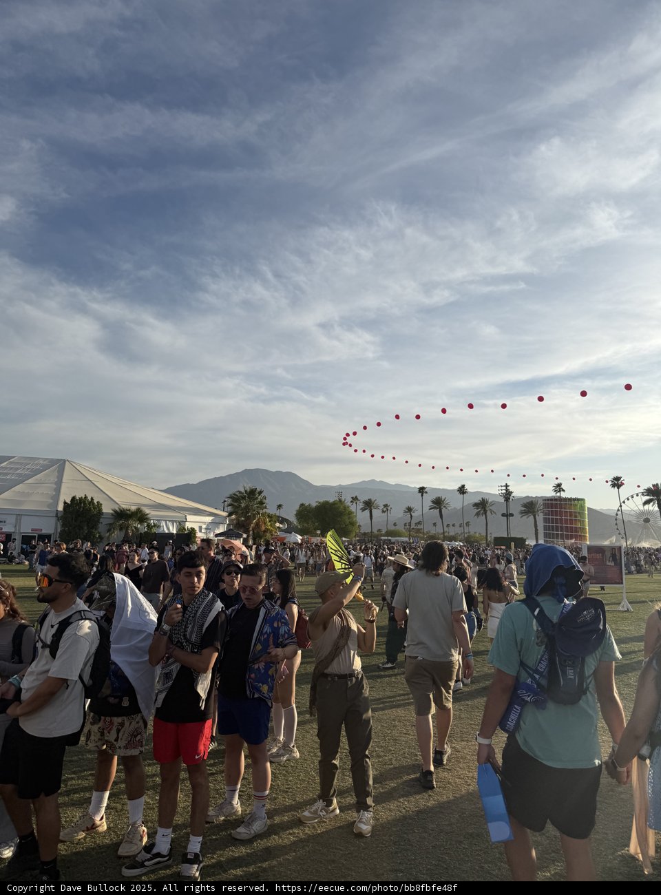 Festival Vibes Under Cloudy Skies
