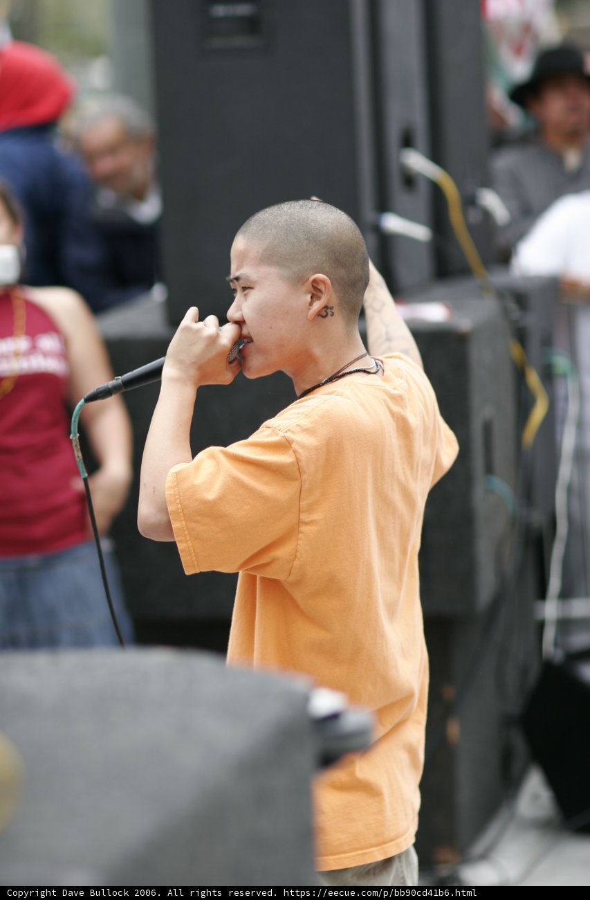 Young Protester Takes Center Stage