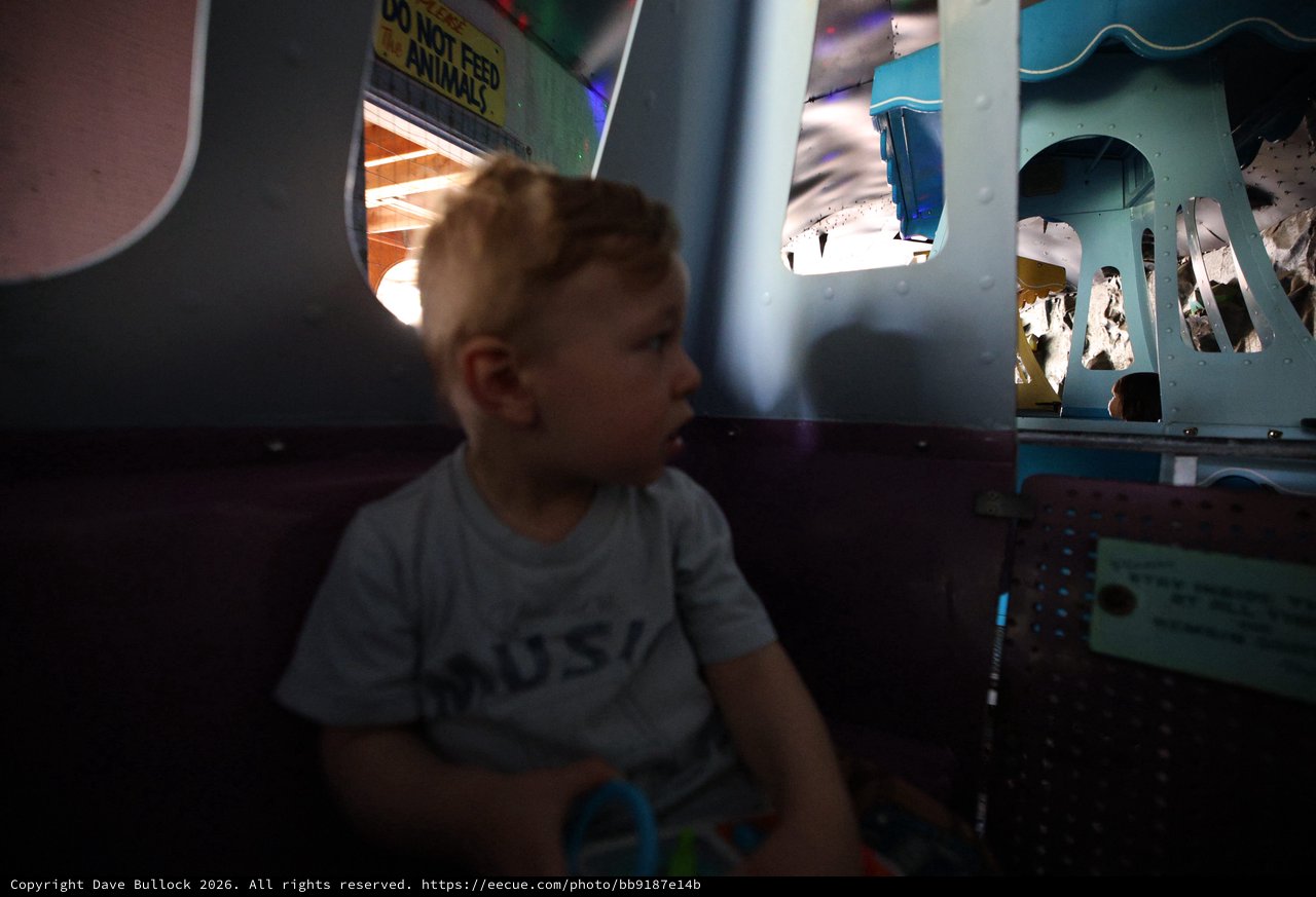 Young Child Playing in Dimly Lit Fantasyland Setting