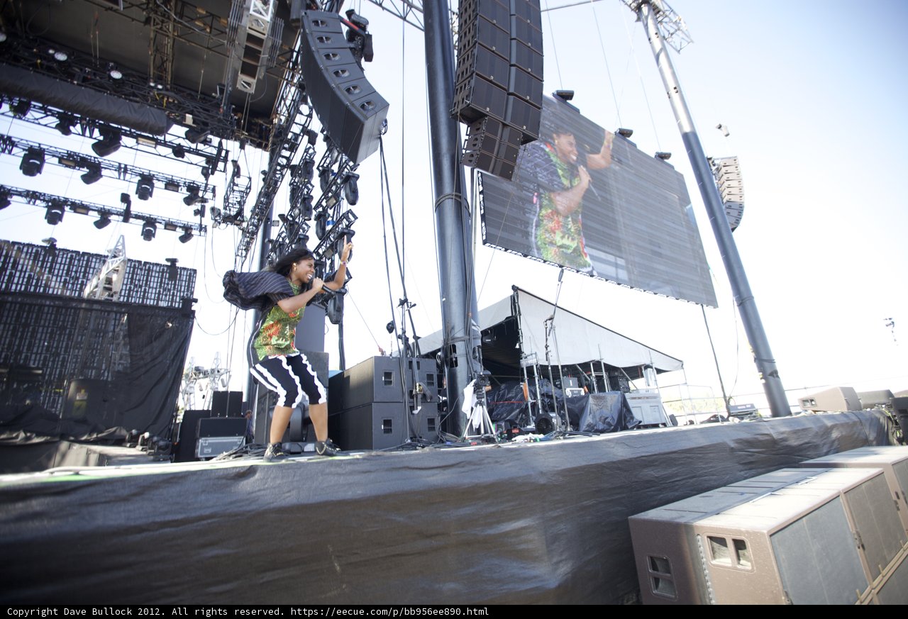 Santigold Rocking Coachella Stage