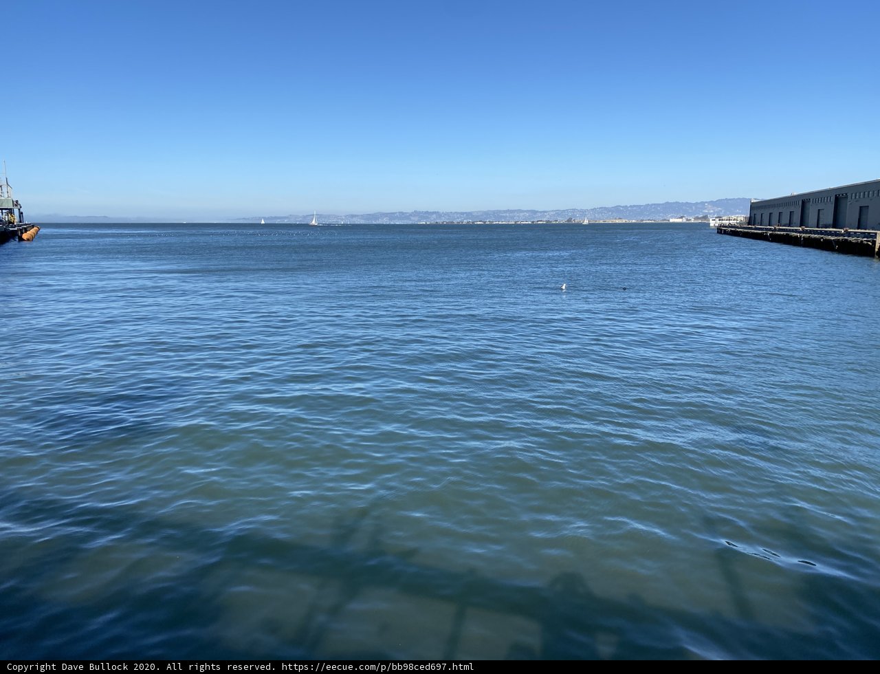 Docked Sailboat at San Francisco Pier