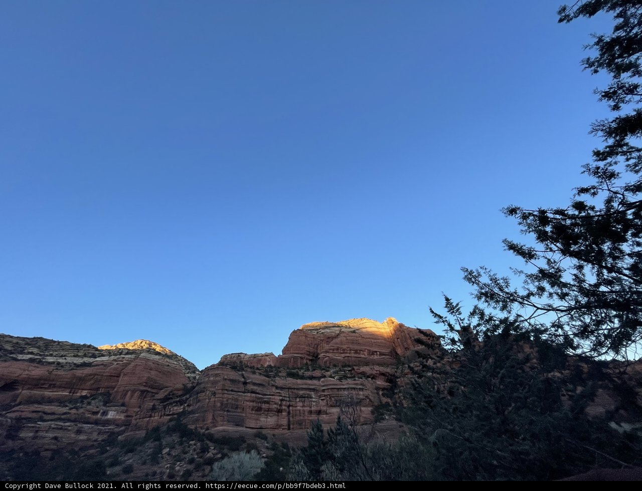 Sedona Sunset Over the Red Rocks