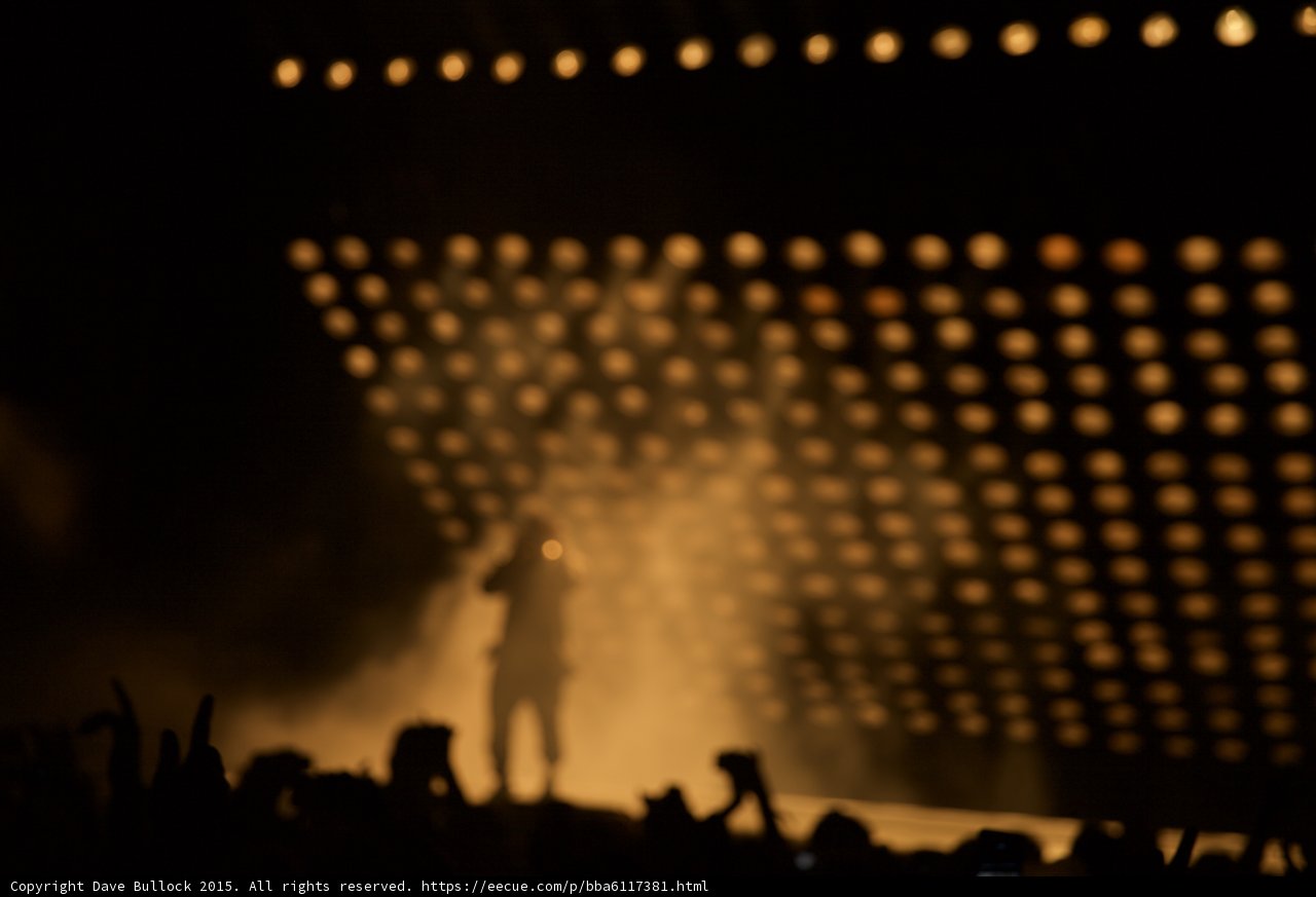 Kanye West Center Bokeh