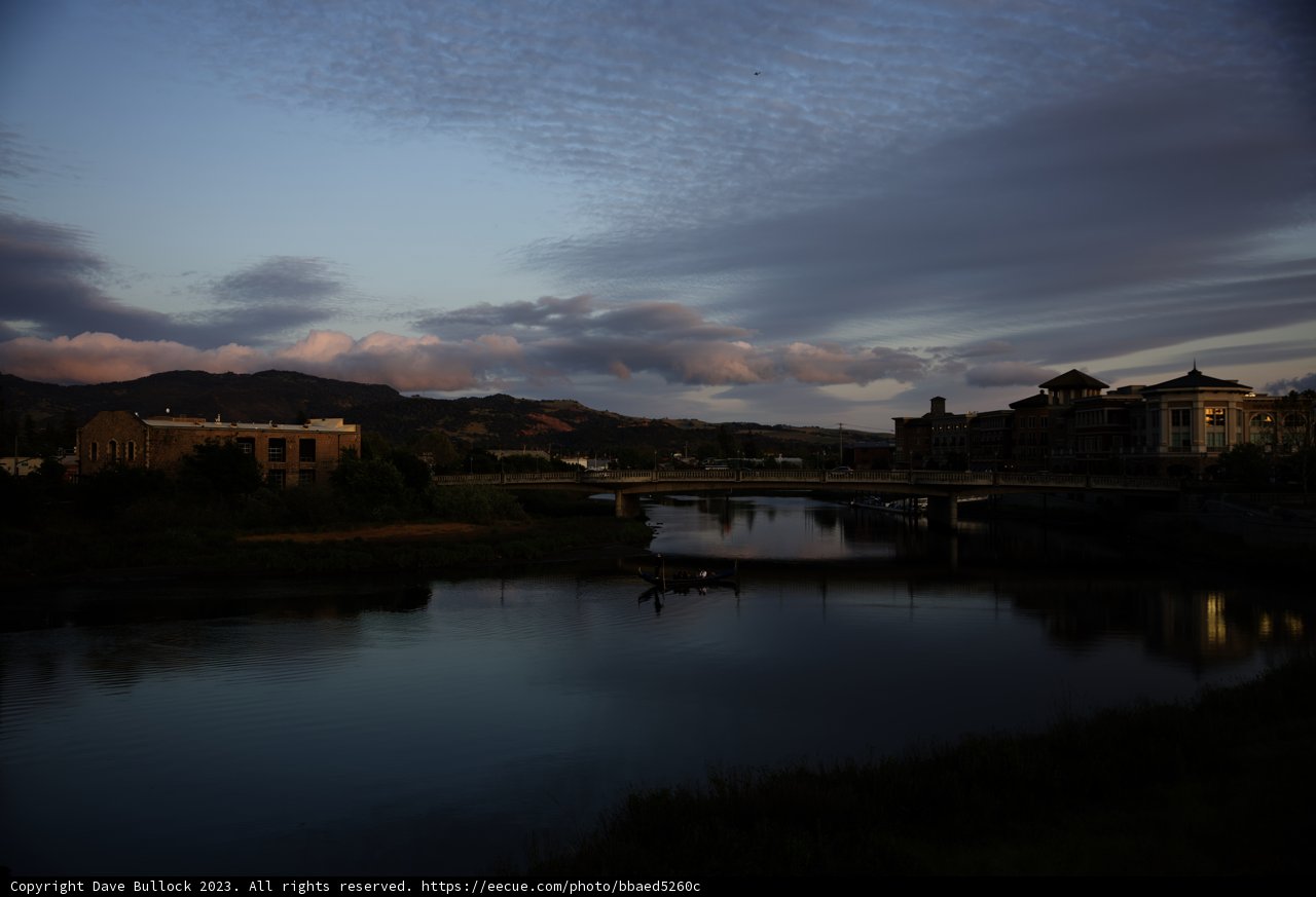 Tranquil Riverfront Scene in Napa