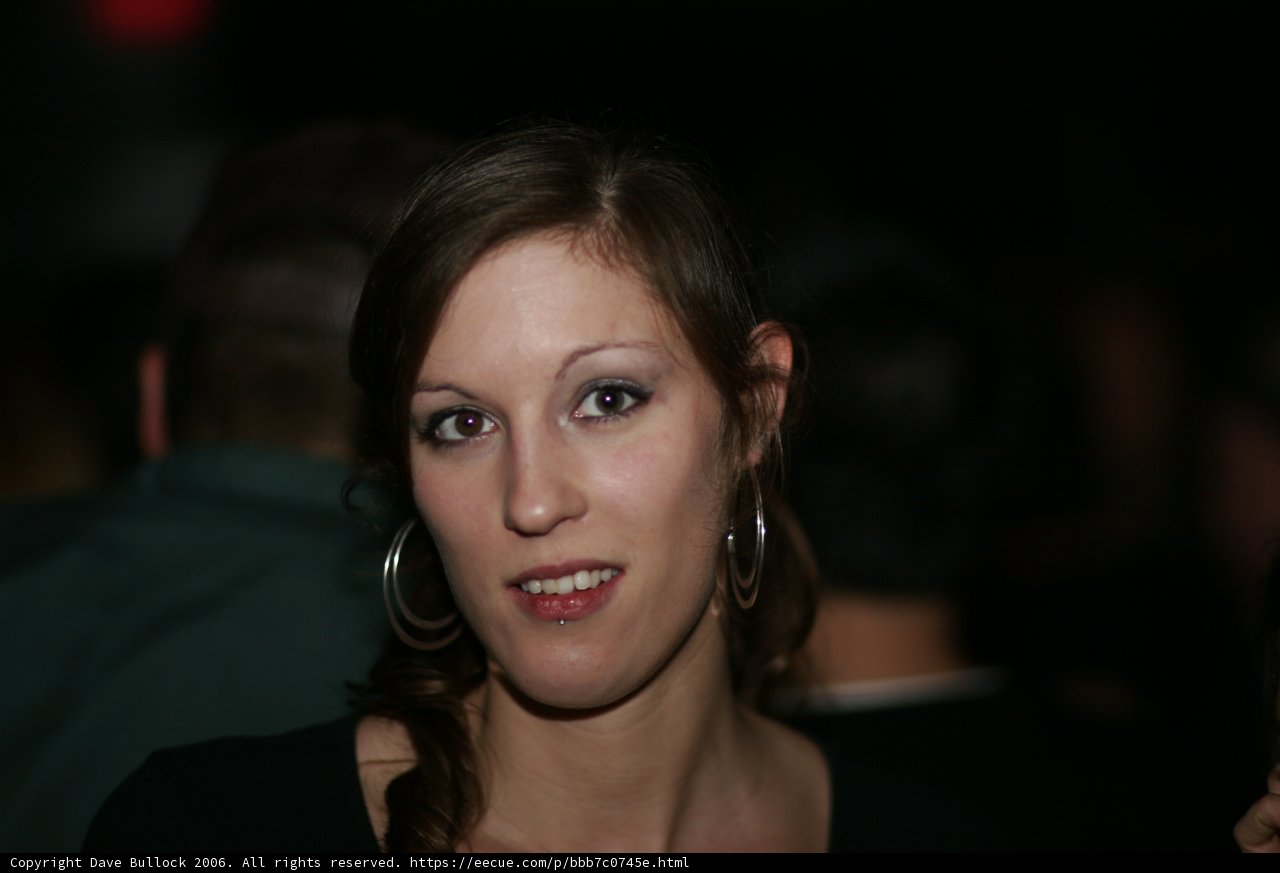 Party Woman With Hoop Earrings
