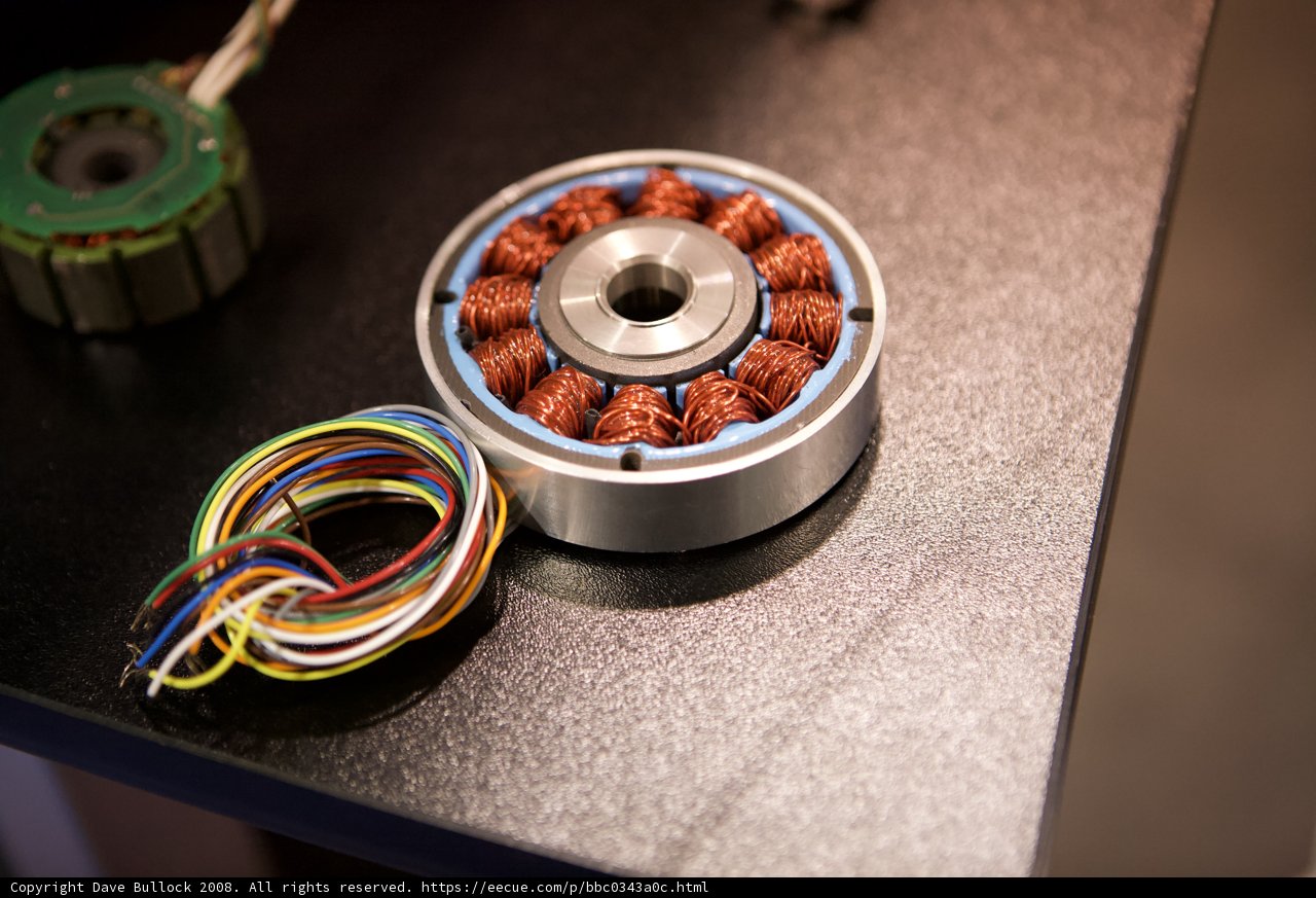 Motor and Controller with Wires