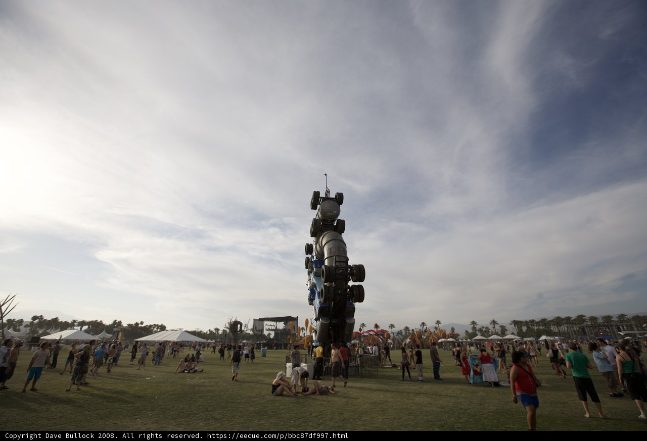 Monumental Car Sculpture atop the Hill