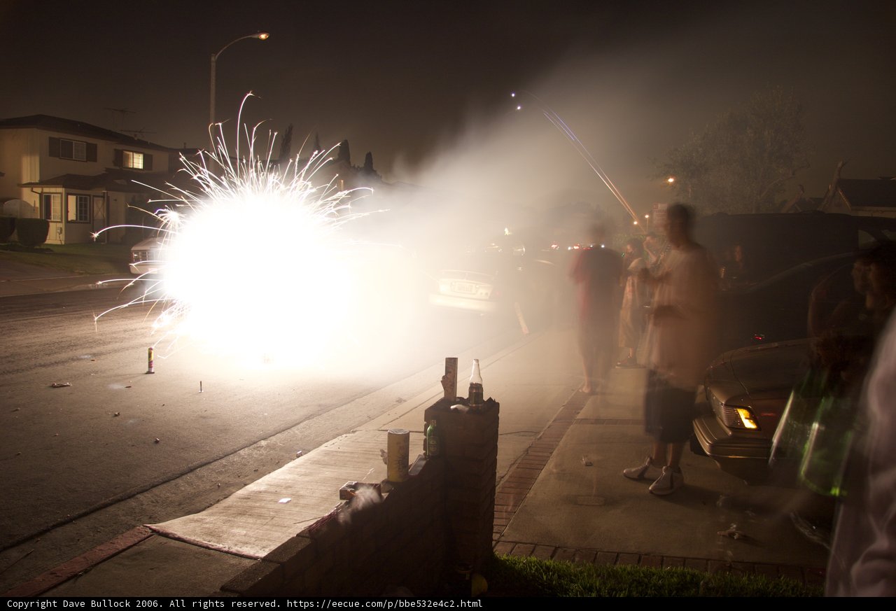 Night Sky Pyrotechnics