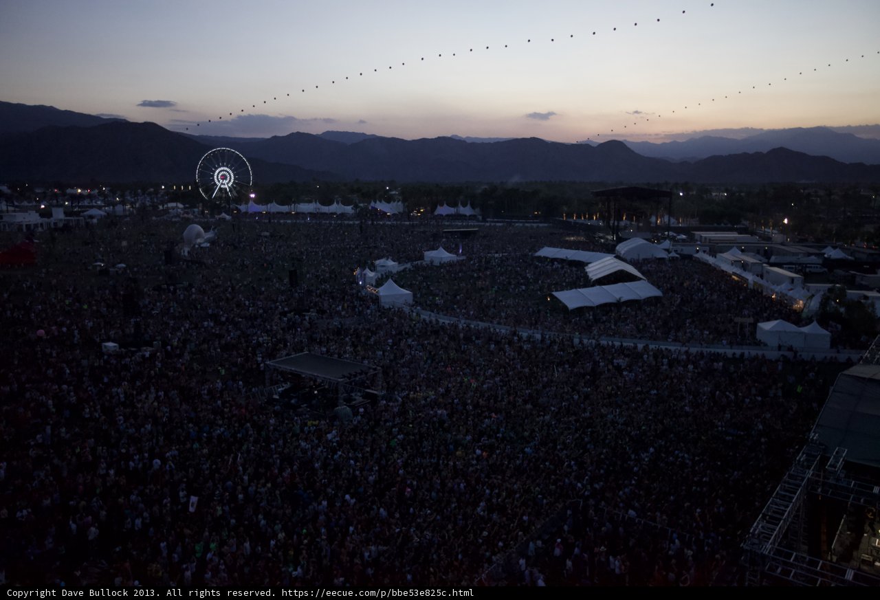 Coachella Concert at Dusk
