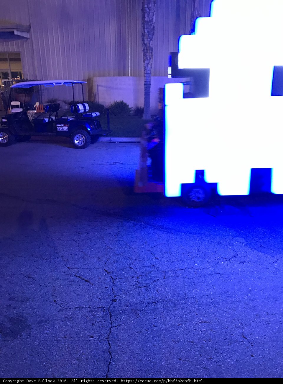 Pixelated Car Wheel on Display