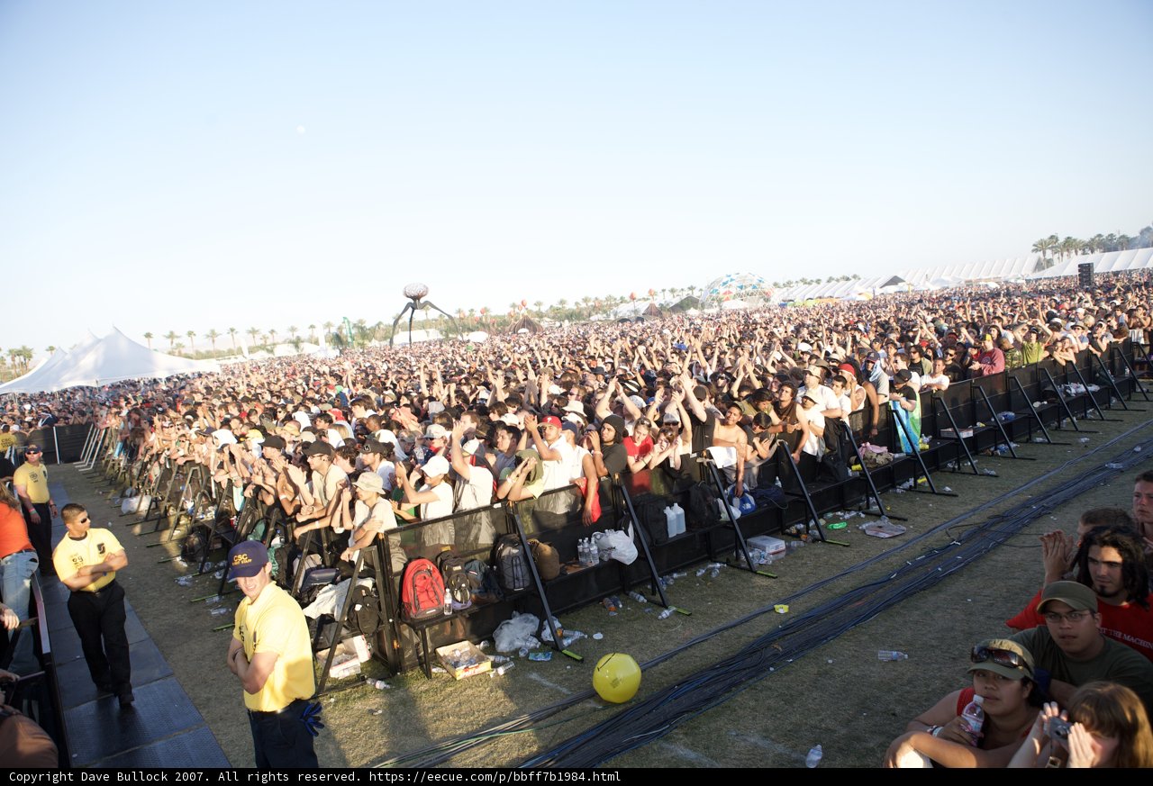Coachella Sunday Concert Crowd