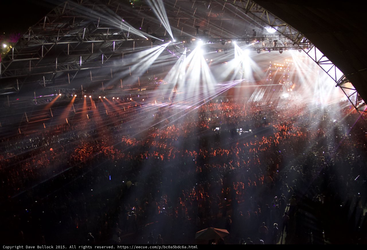 Spotlight on the Rock Concert Crowd
