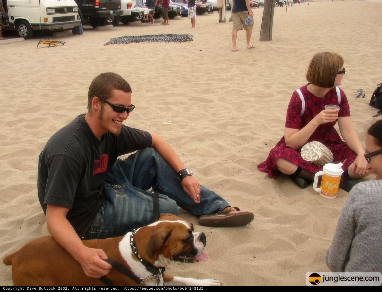 Beach Day with Our Furry Friend