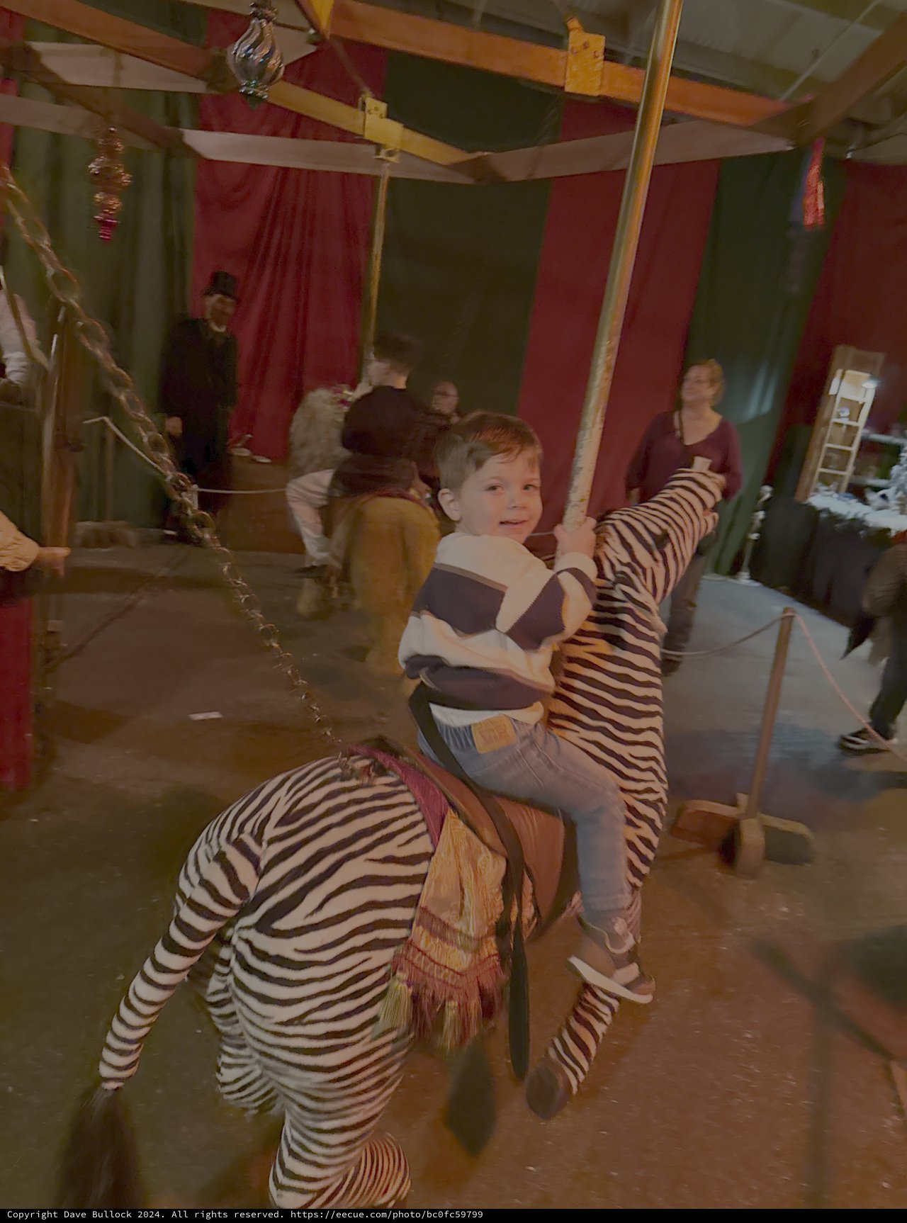 Child Enjoying Pirate Ship Adventure Ride