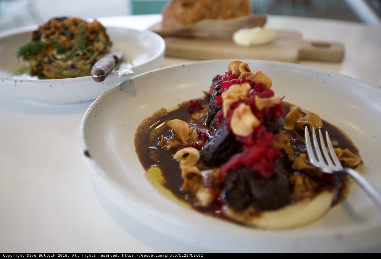 Elegant Fine Dining Braised Meat with Pasta