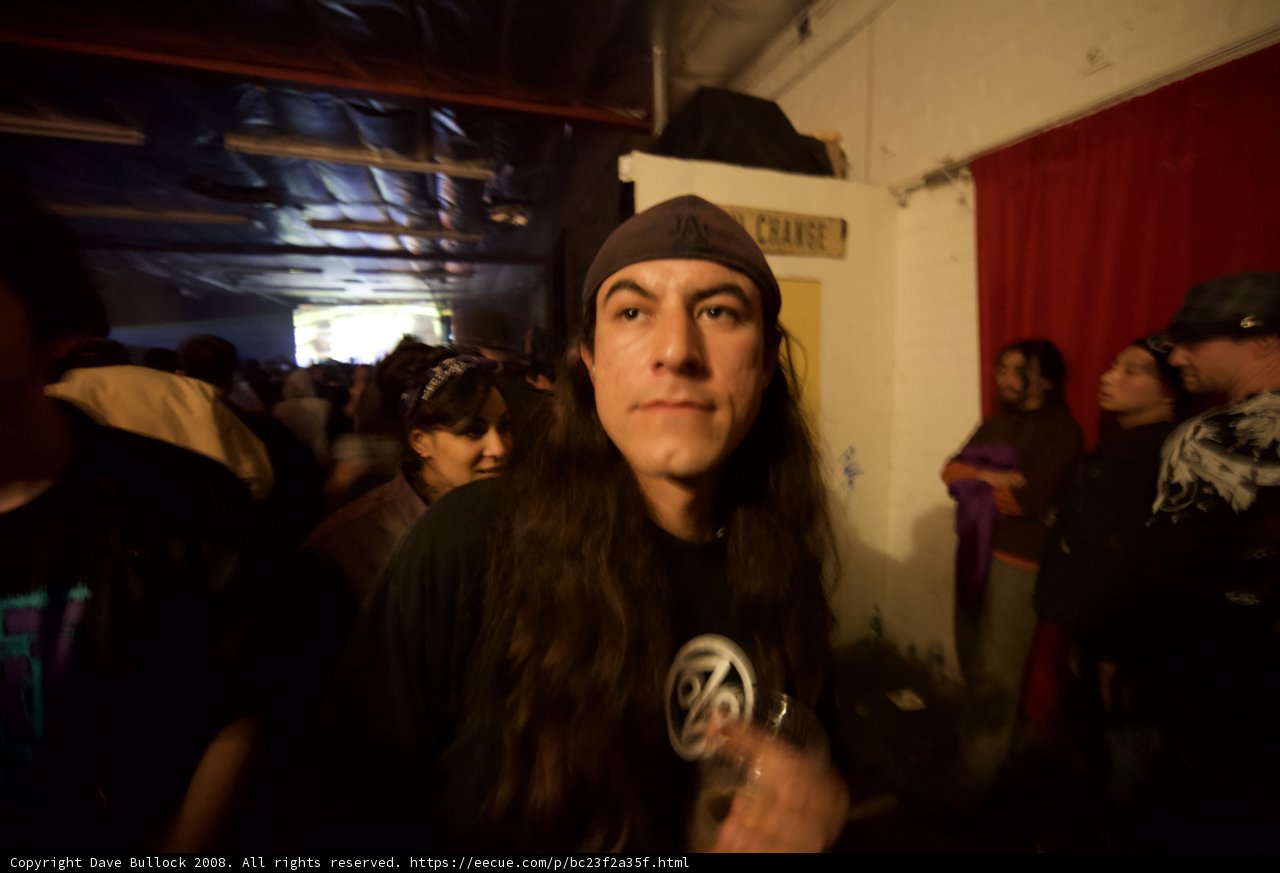 Beanie Man in a Crowd