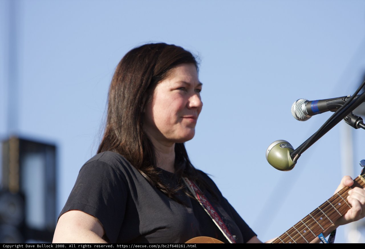 Kim Deal Strums Her Guitar at Coachella