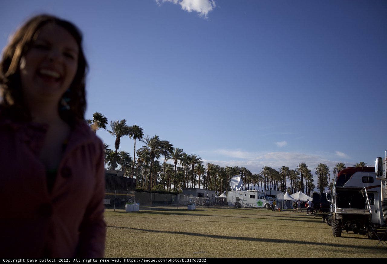Laughing Woman at Coachella Festival Grounds 2012