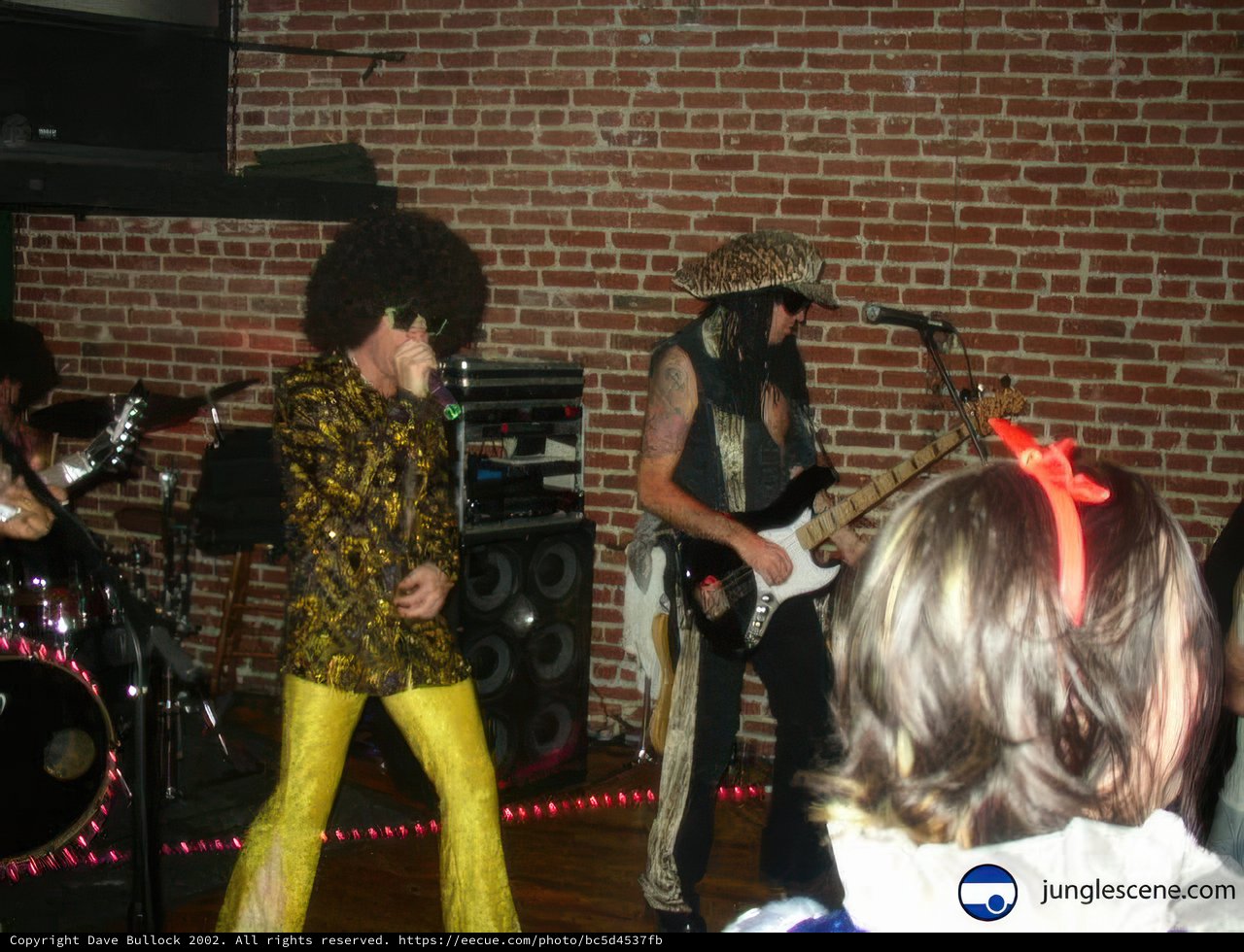 Electric performance by a music band