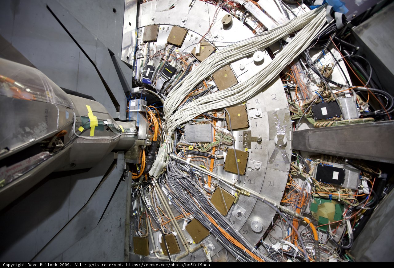 Inside the Machine: a web of wires and cables