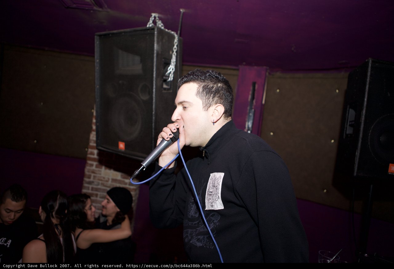 Live Performance by Entertainer with Microphone
