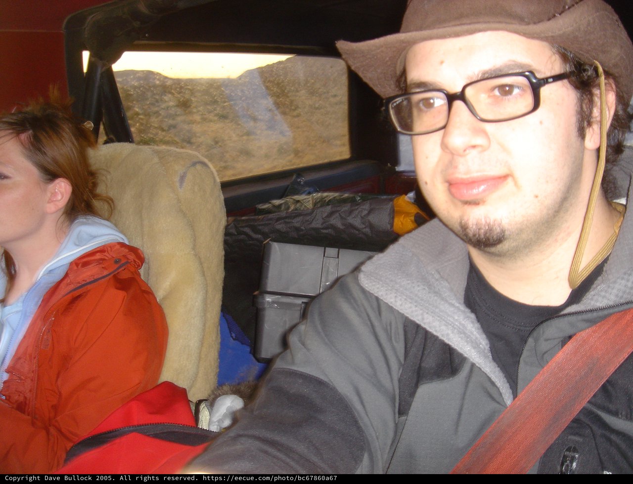 Road Trip Companions in Packed Off-Road Vehicle