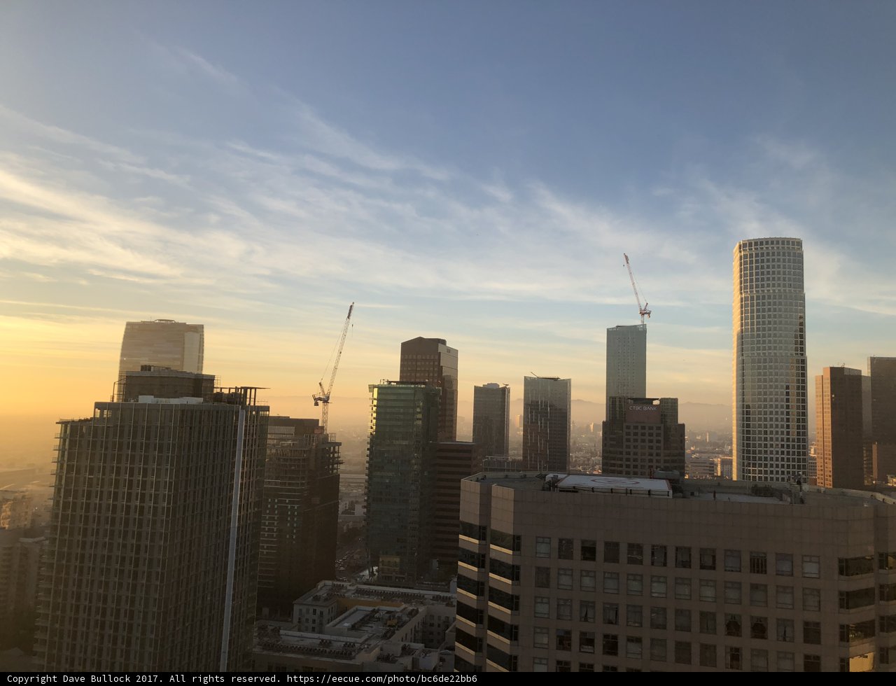 Golden Hour Over the Urban Metropolis