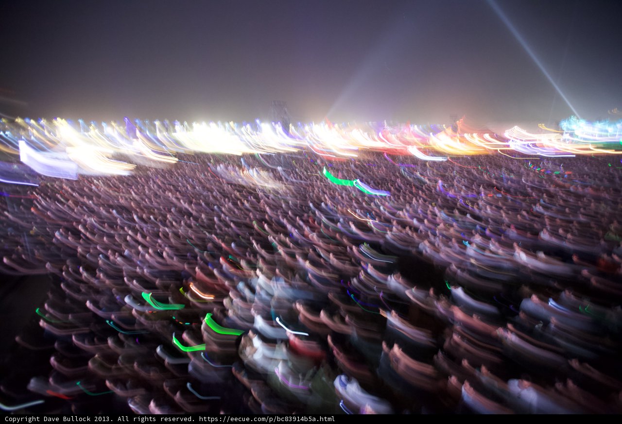 Lights and Crowd at Coachella