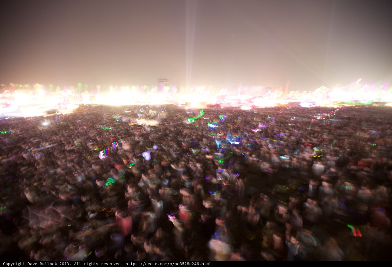 Blurred Party People at Coachella