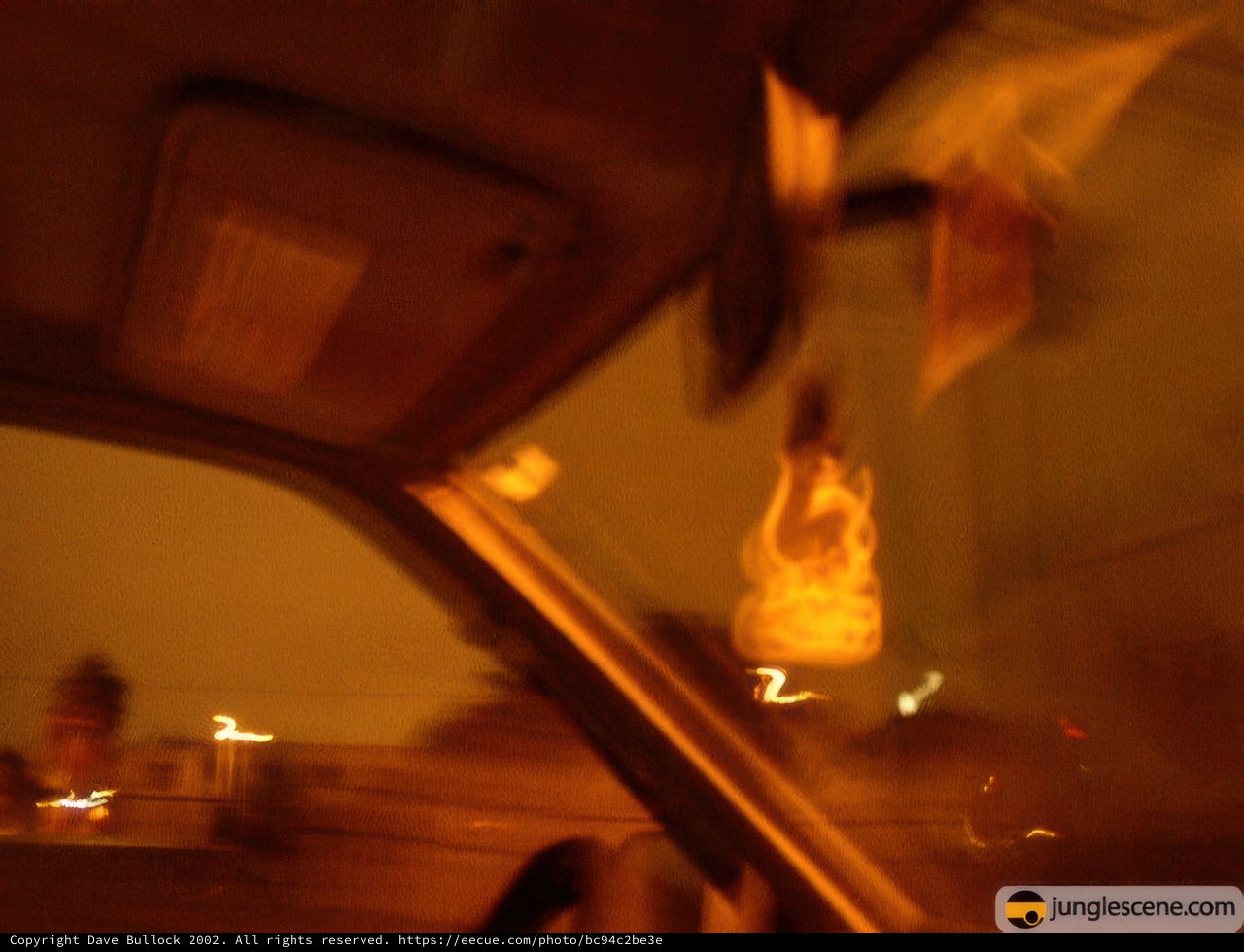 Fiery Car Crash