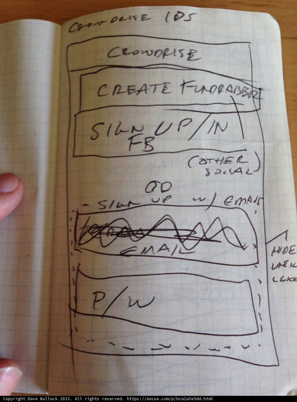 Creative Handwriting in a Notebook
