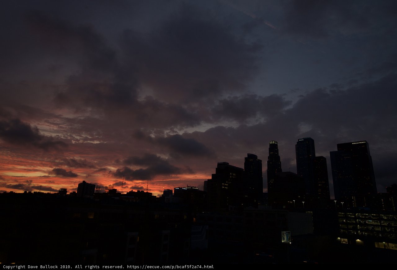 Sunset over the City of Angels