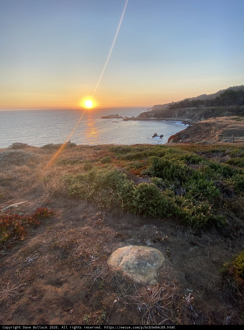 Golden Hour on the Rocky Shore