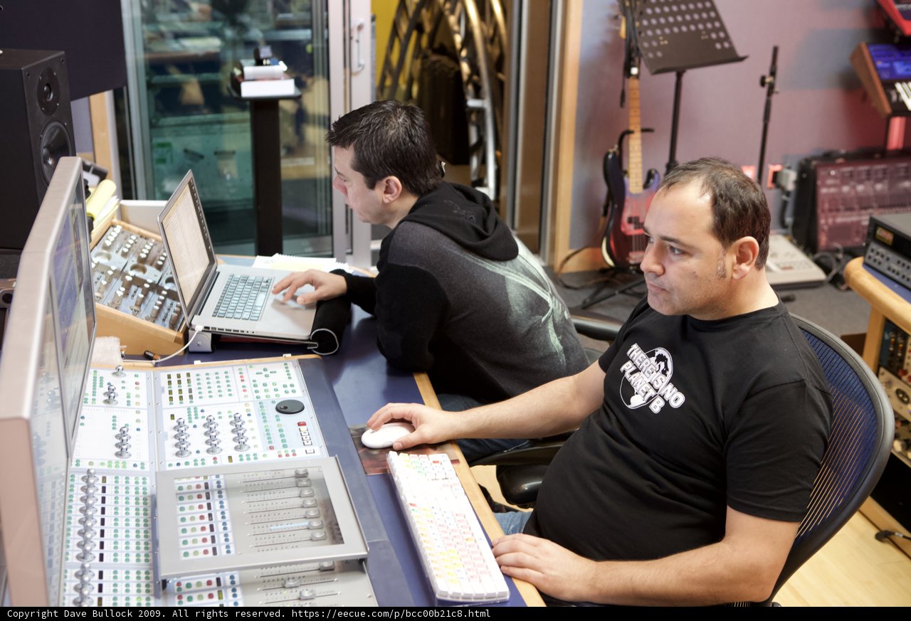 Recording in Crystal Method Studio