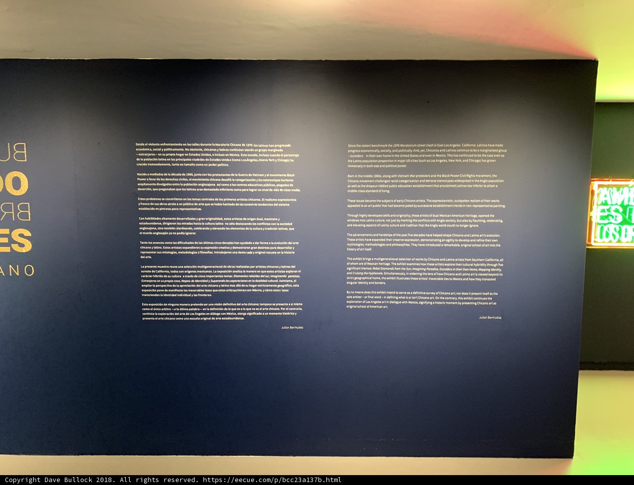 Exhibition Wall at British Museum