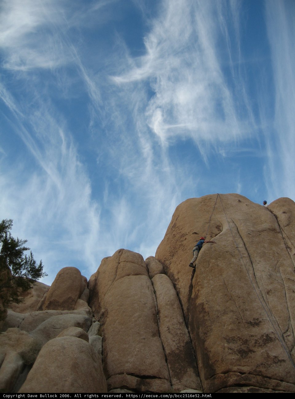 Scaling the Blue Sky Rocks