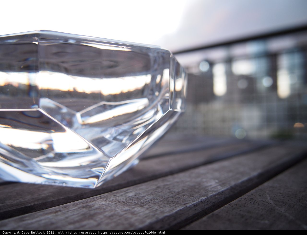 Crystal Vase on Table