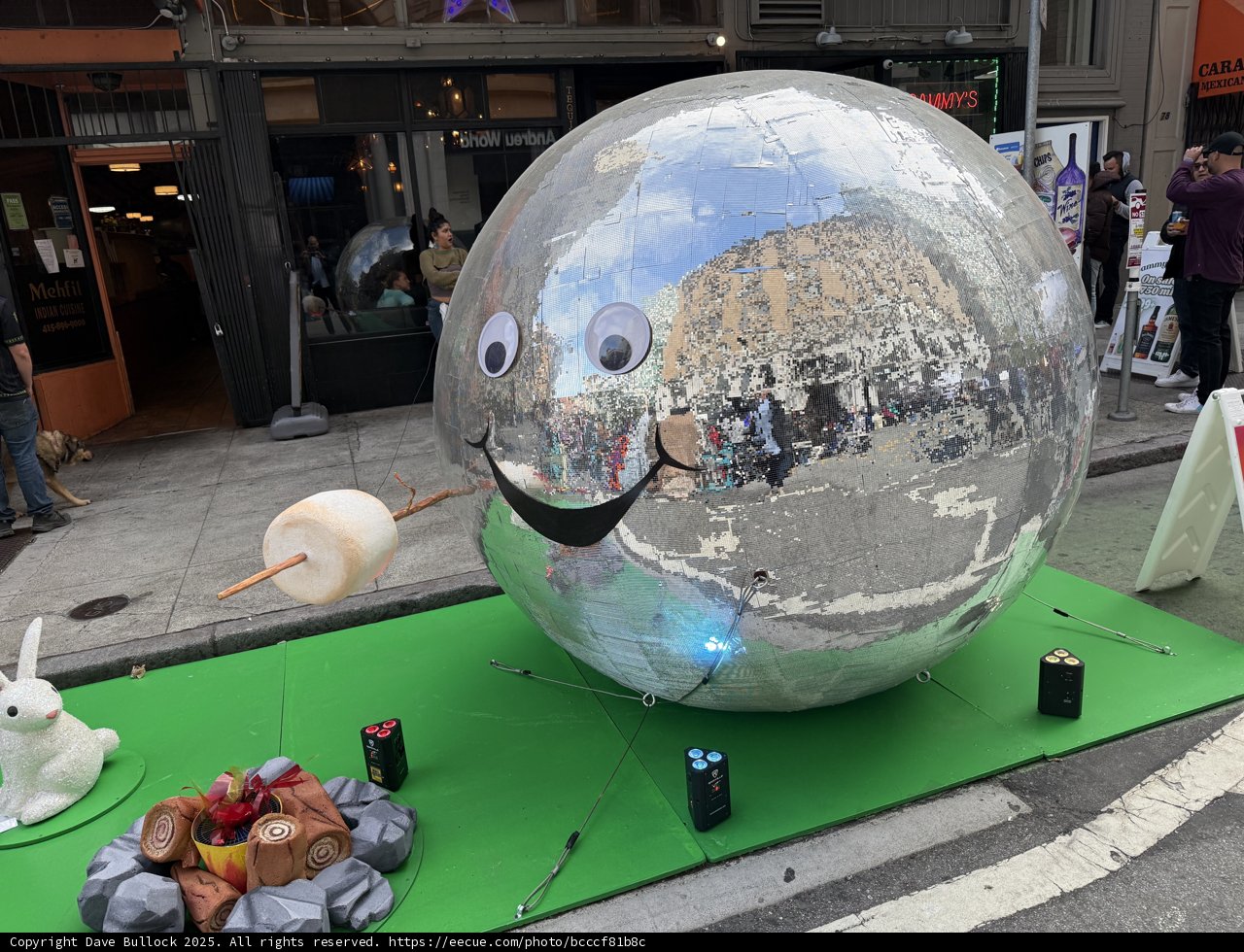 Urban Whimsy: The Smiling Sphere