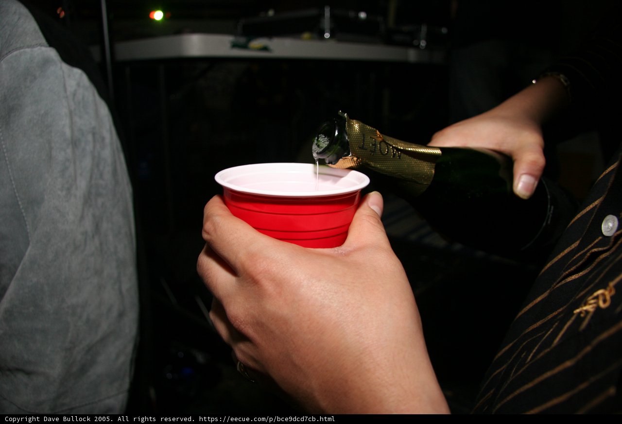 New Year's Eve Wine Pouring