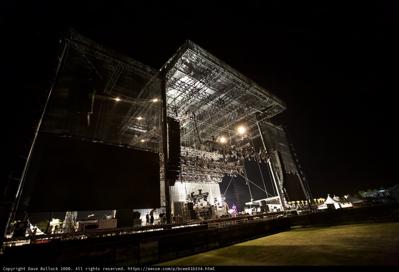Lights, Stage, and a Sea of Fans at Coachella 2008