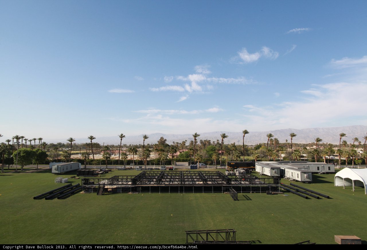 Coachella's Lush Field and Center Stage